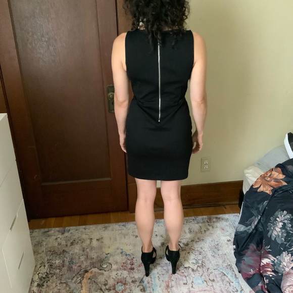 Forever 21 little black dress with mesh cutouts - Picture 2 of 4